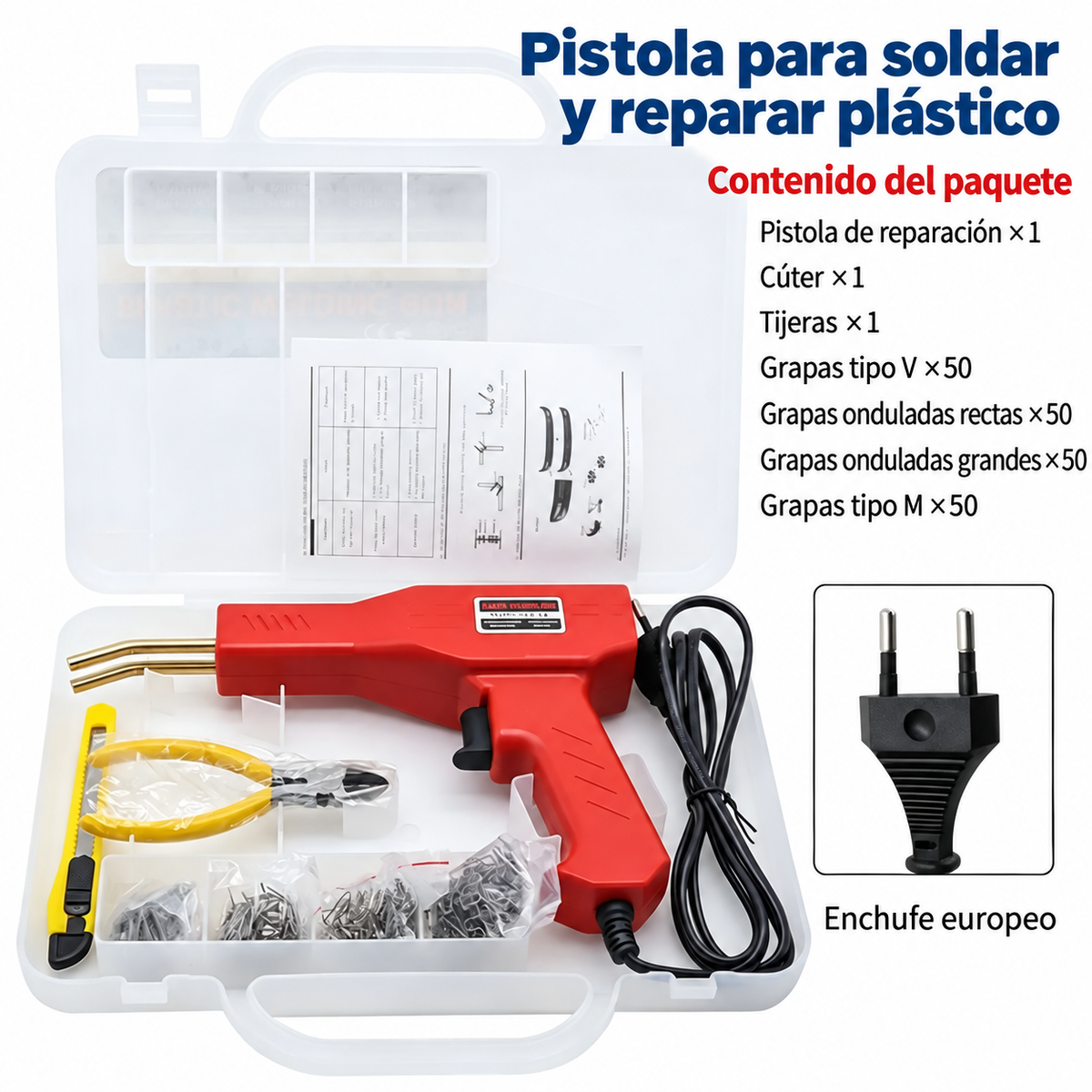 Pistola de soldadura de plástico multifuncional