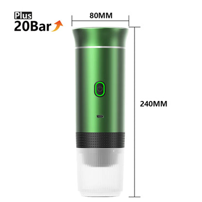 Cafetera eléctrica portátil inalámbrica.